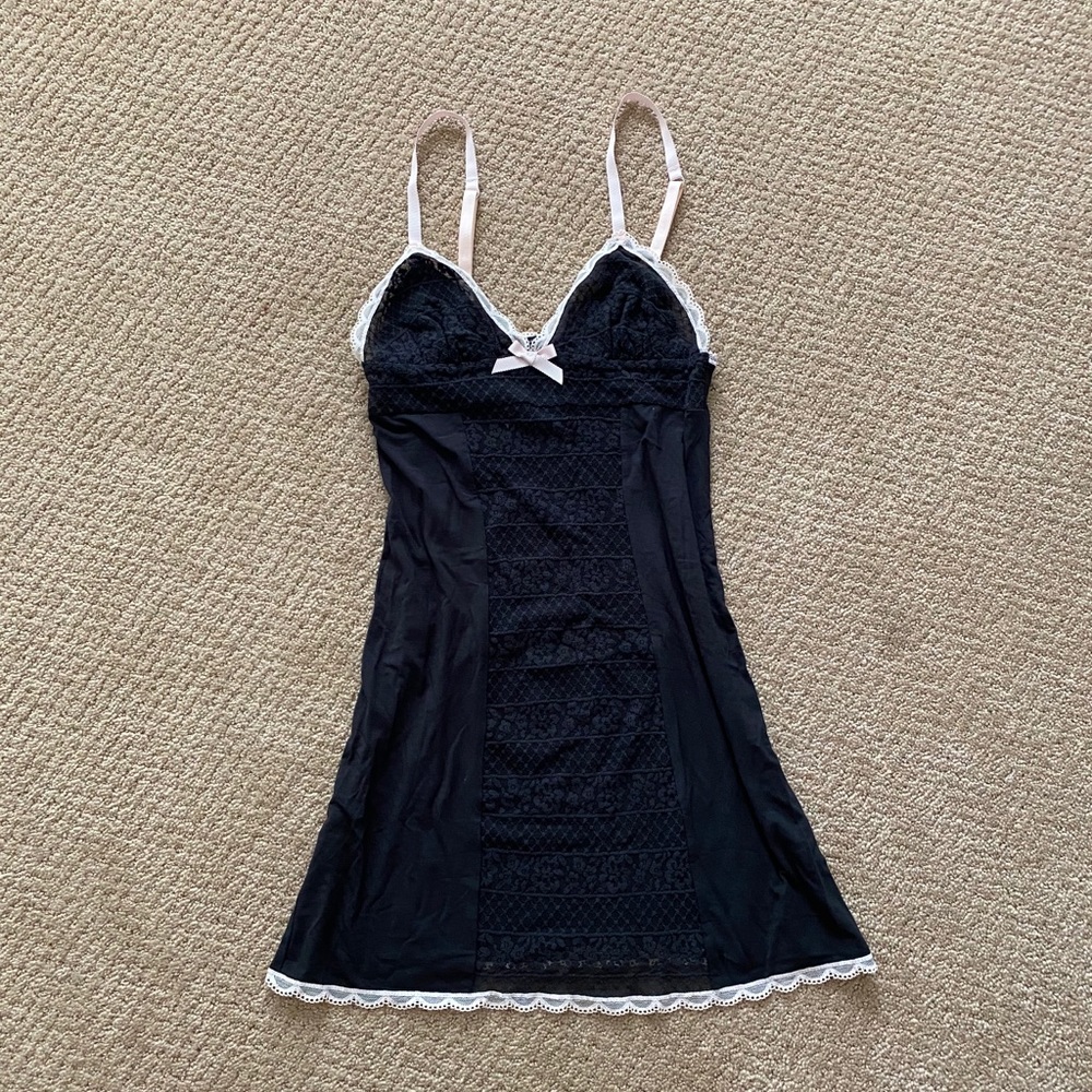 Victoria’s Secret Black Lace Slip Dress